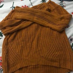 mustard yellow sweater